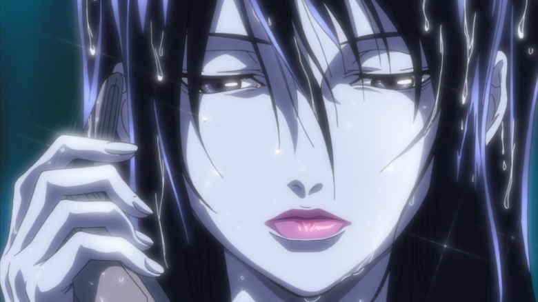 A pretty woman in closeup in Afro Samurai
