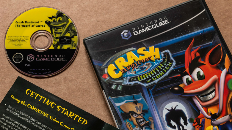 Crash Bandicoot: The Wrath of Cortex GameCube disc and box