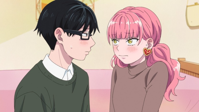 A sweaty Yusuke Tani faces a blushing Miyu Suzuki in You and I Are Polar Opposites