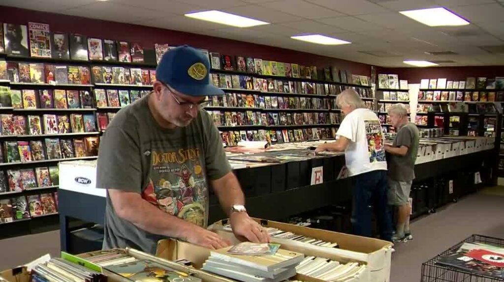 Sacramento comic book store remains open after burglar steals merchandise, damages front door