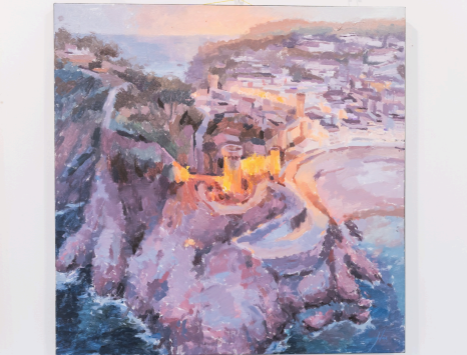 Josep Fernández Gelmà, winner of the 70th International Rapid Painting Award of Tossa de Mar