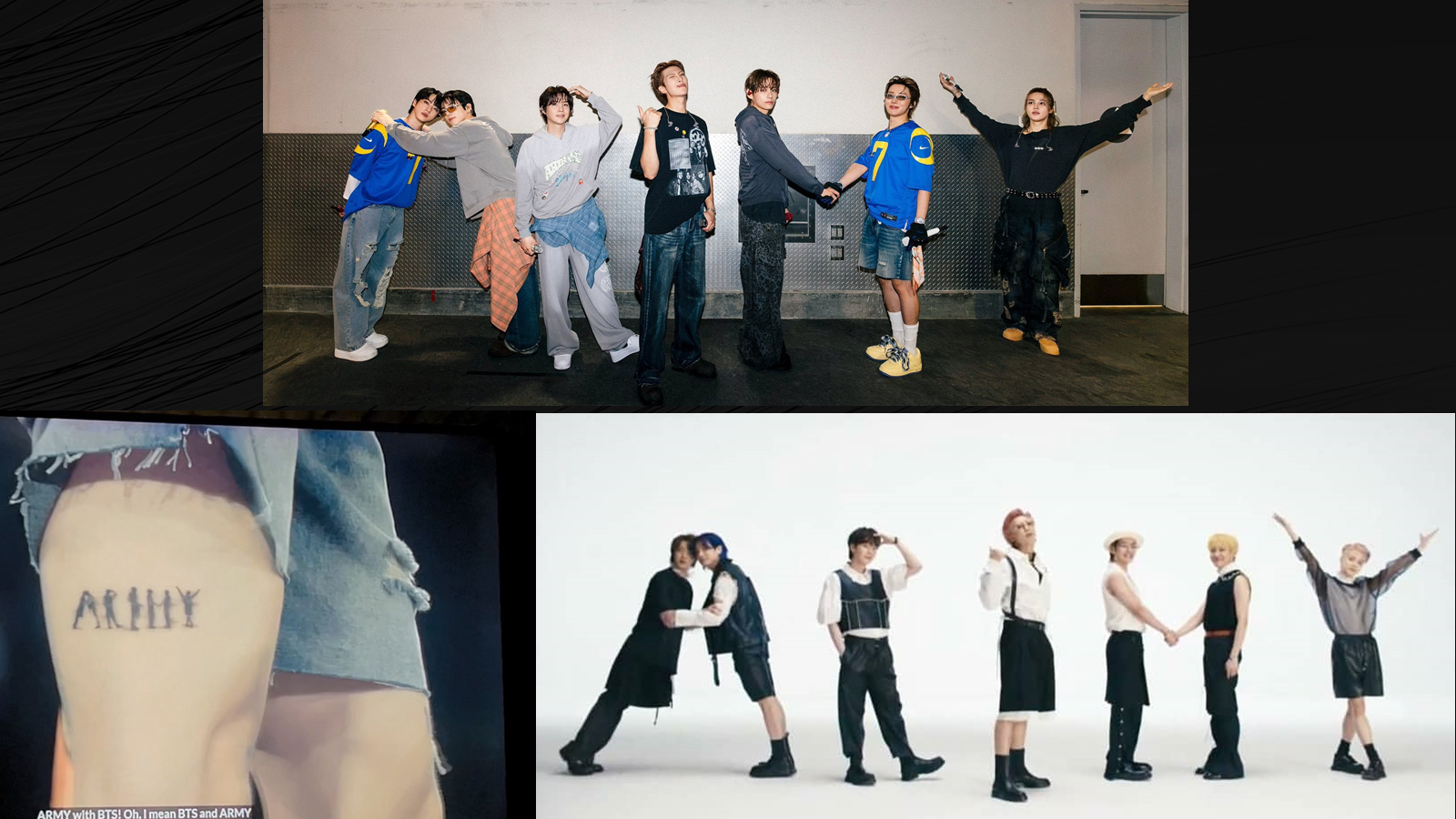 J-Hope converted Butter's signature 'ARMY' pose into a permanent ink