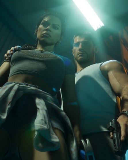 Lucia and Jason in Grand Theft Auto VI.