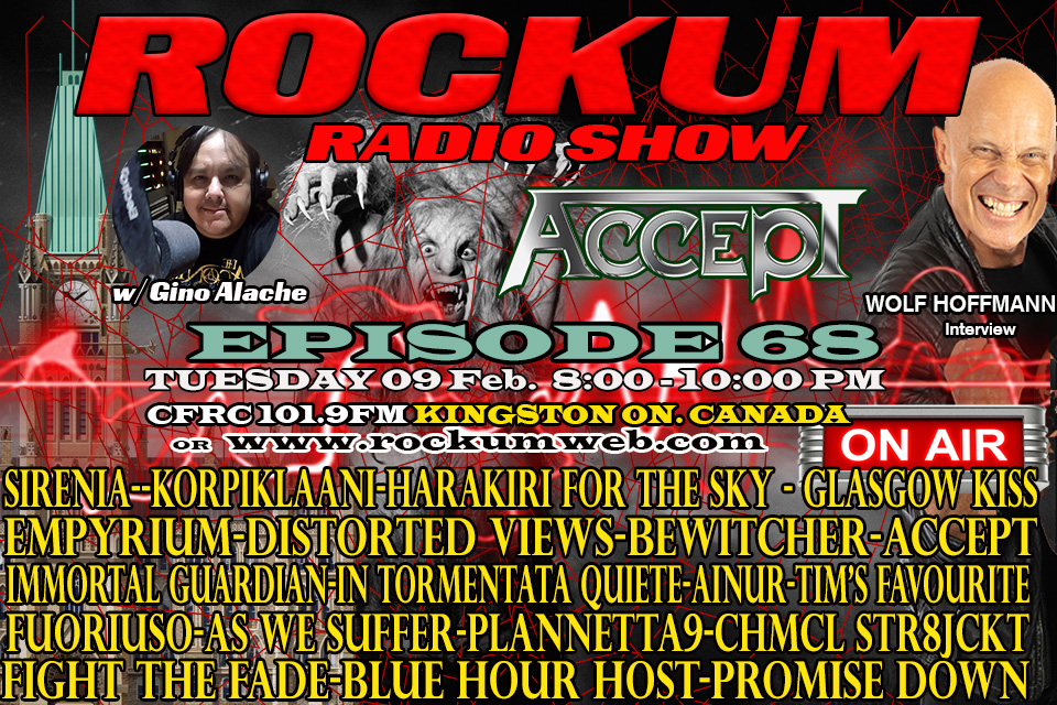 Rockum Radio Show W/ Gino Alache EP68 Interview with ACCEPT - WOLF HOFFMANN