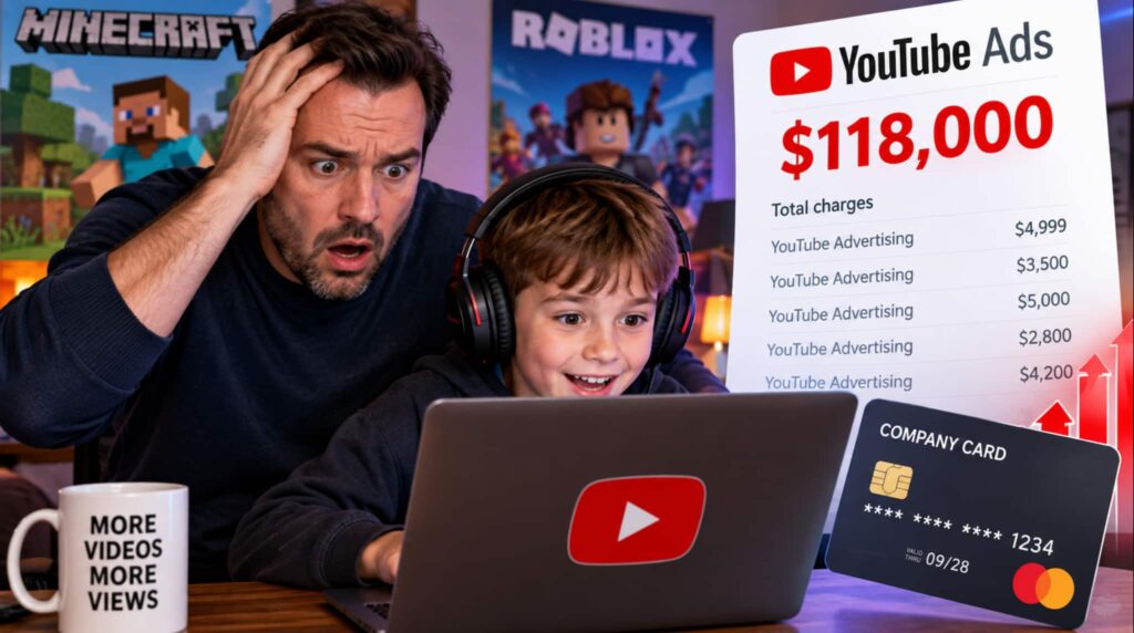 9-year-old allegedly spends 8,000 on YouTube ads for Minecraft and Roblox videos using dad’s company card