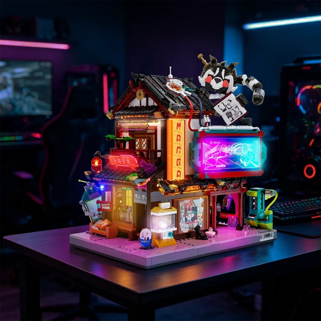 Lego alternative Lumibricks launches illuminated manga shop set with 12 LEDs