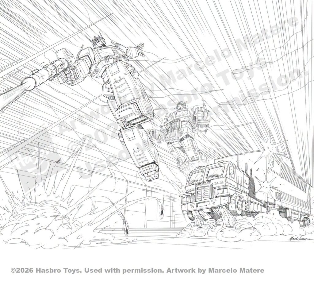 The Transformers: The Movie 40th Anniversary Action Figures Box Art by Marcelo Matere The Transformers: The Movie 40th Anniversary Action Figures Box Art by Marcelo Matere