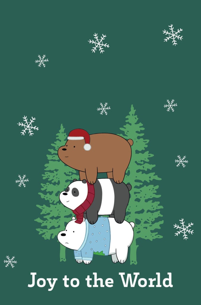 We Bare Bears Christmas Special cover I (1:15 incentive, greeting card cover virgin variant)