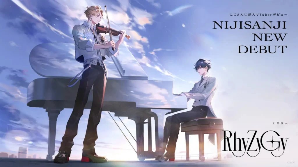 Nijisanji announces music unit “RhyZyGy,” with Taiga Kaminaga and Ryuichiro Yamada making their debut as two members.