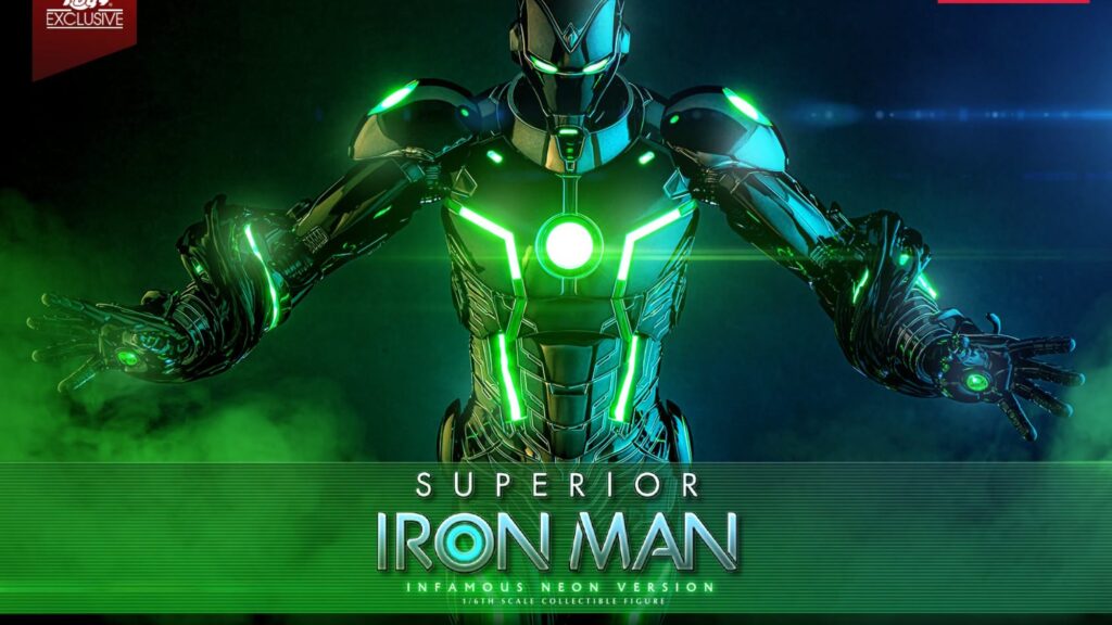 Superior Iron Man (Infamous Neon) 1/6 Scale Hot Toys Figure Announced
