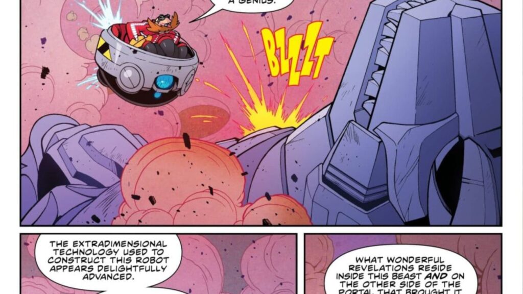 Sonic the Hedgehog x Godzilla #2 Preview: Eggman’s Extraction Plan