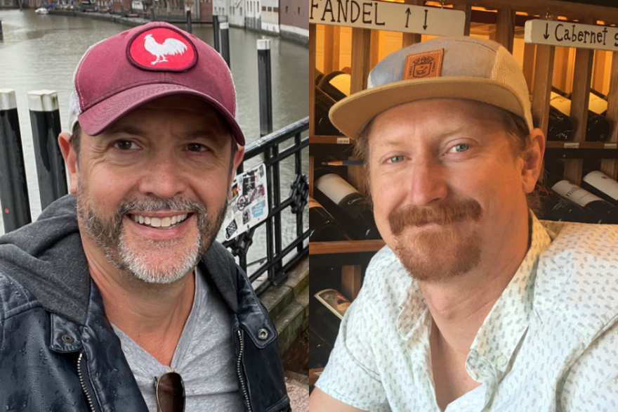 (L-R) Cartoonists Stephan Pastis and Will Henry