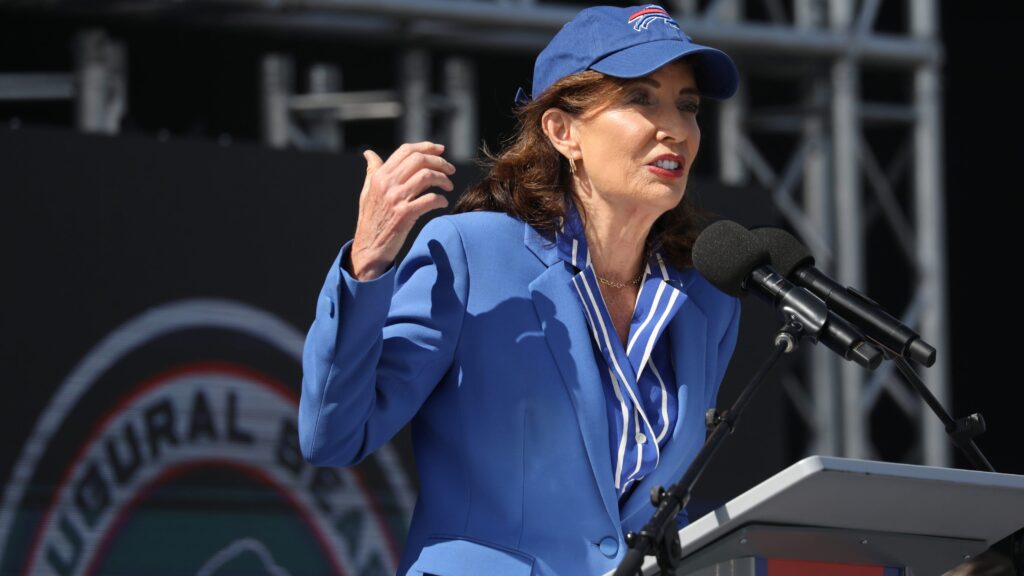 Kathy Hochul reveals how deep her Buffalo Bills roots run