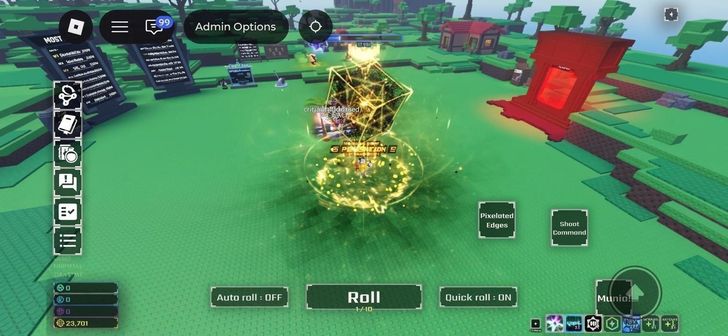 An in-game screenshot shows a scene from Sol's RNG, a Roblox game co-created by Gold Octopus. The title ranks among the top 20 out of 3 million games on the global platform. Courtesy of Versework