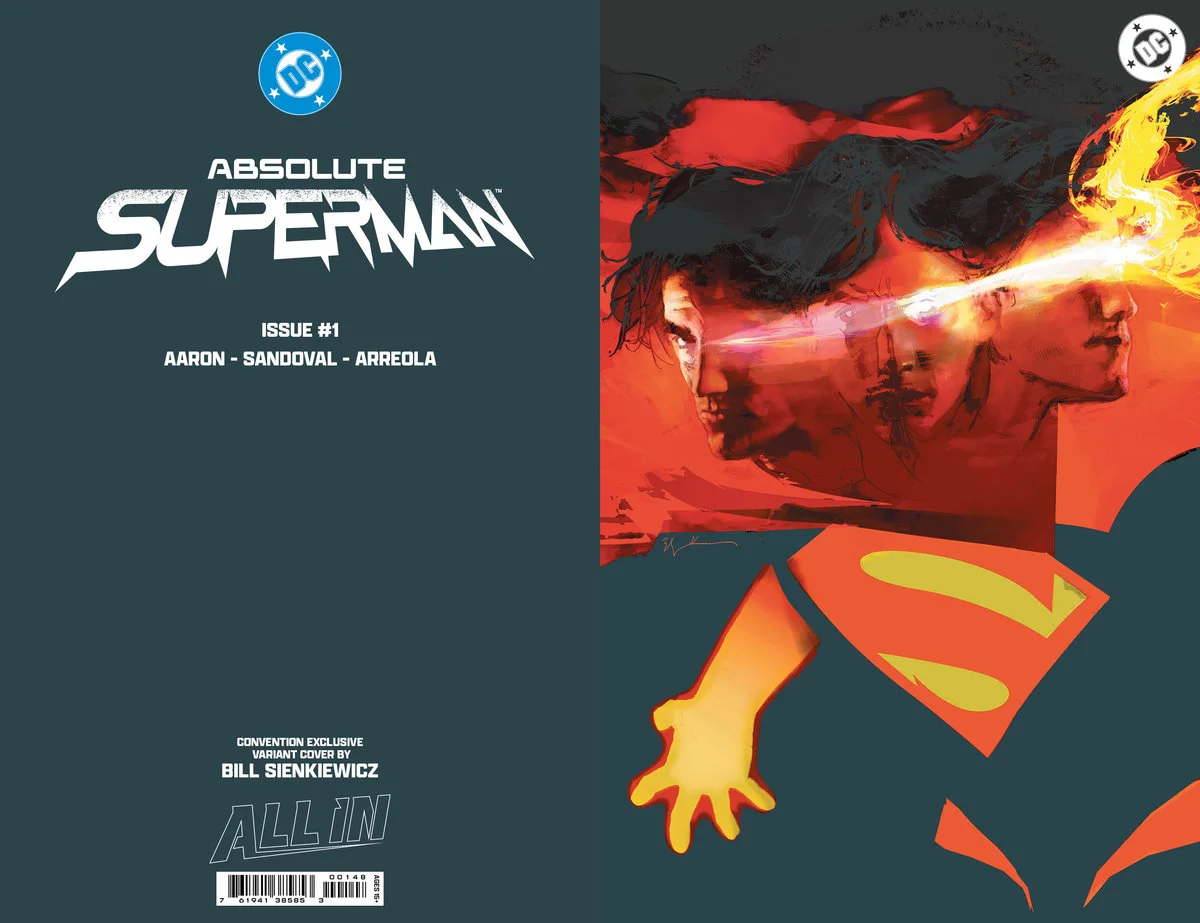 Absolute Superman #1 DC Shop Exclusive foil variant by Bill Sienkiewicz