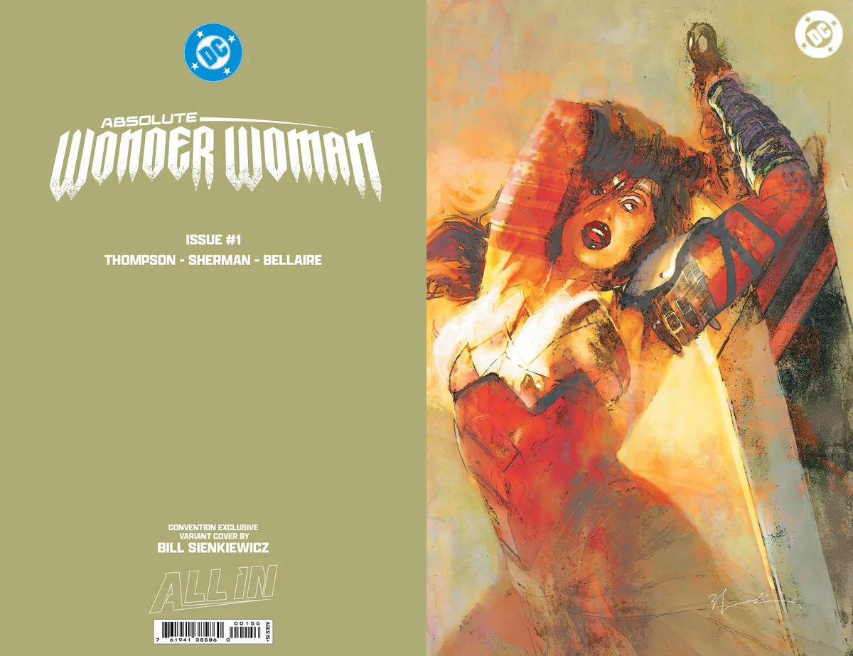 Absolute Wonder Woman #1 DC Shop Exclusive foil variant by Bill Sienkiewicz
