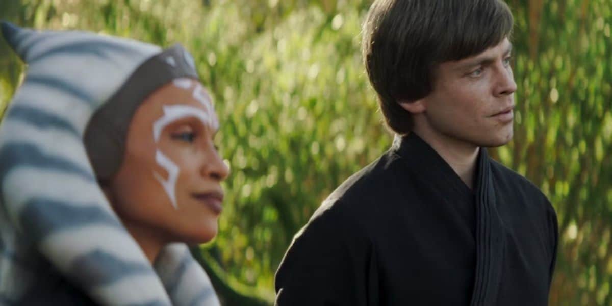 Ahsoka with Luke Skywalker in 'The Book of Boba Fett'