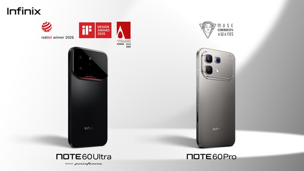 Infinix NOTE 60 SERIES Recognized Across Global Design Awards