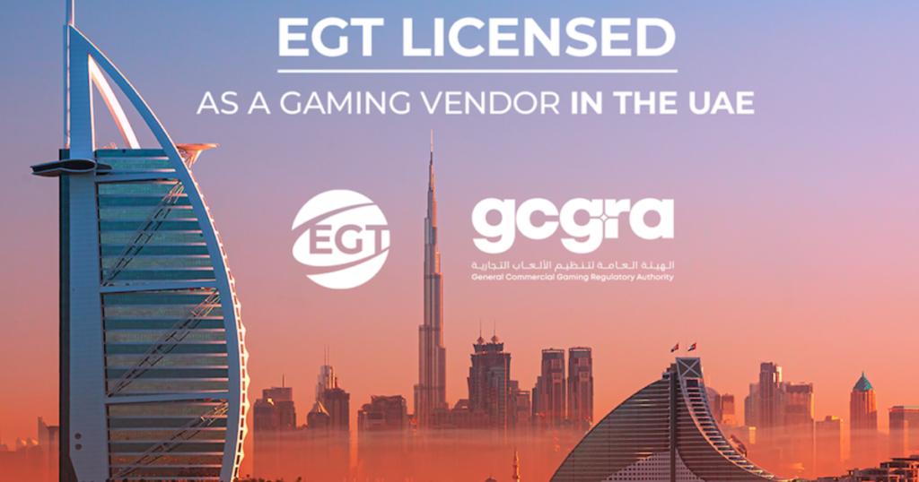 EGT granted UAE vendor licence EGT granted UAE vendor licence