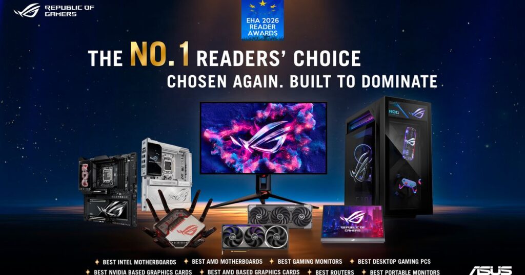 ASUS Wins 10 EHA Reader Awards 2026