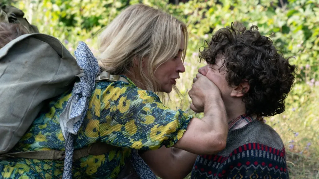 Emily Blunt and Noah Jupe in A Quiet Place