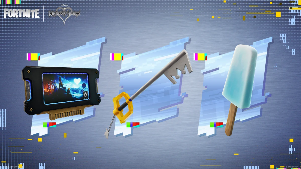 Fortnite Kingdom Hearts collab - Override, Key Blade, Sea Salt Ice Cream