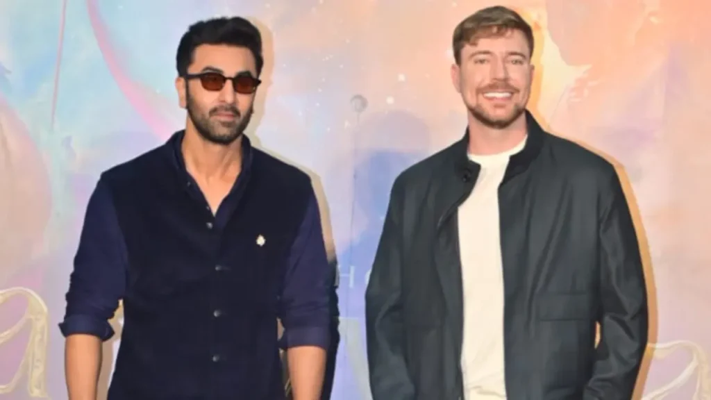 Ramayana: YouTuber MrBeast chants `Jai Shri Ram` after Ranbir`s prompt