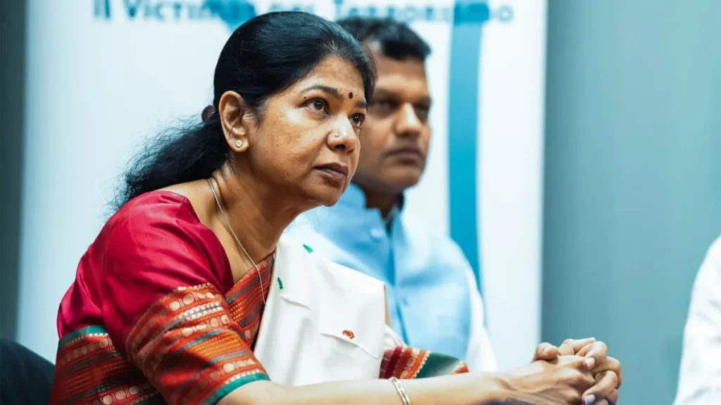 DMK MP Kanimozhi attacks Tamil Nadu CM over Chennai murders, robberies: ‘Watching like entertainment’ DMK MP Kanimozhi attacks Tamil Nadu CM over Chennai murders, robberies: ‘Watching like entertainment’