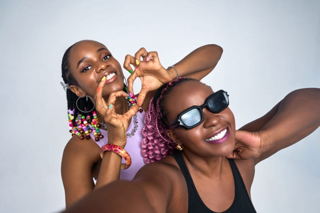 Deola and Kosy, the hosts of "My Best Friend, The Weeb"