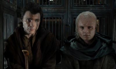 Matthew Needham as Larys Strong and Tom Glynn-Carney as King Aegon Targaryen in House of the Dragon Season 3 Episode 2