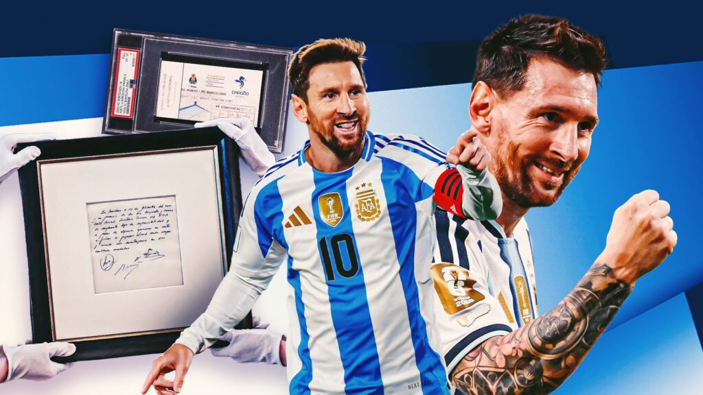 World Cup shirts, record-setting boots and the world’s most famous napkin: The five most unique pieces of Lionel Messi memorabilia ever sold