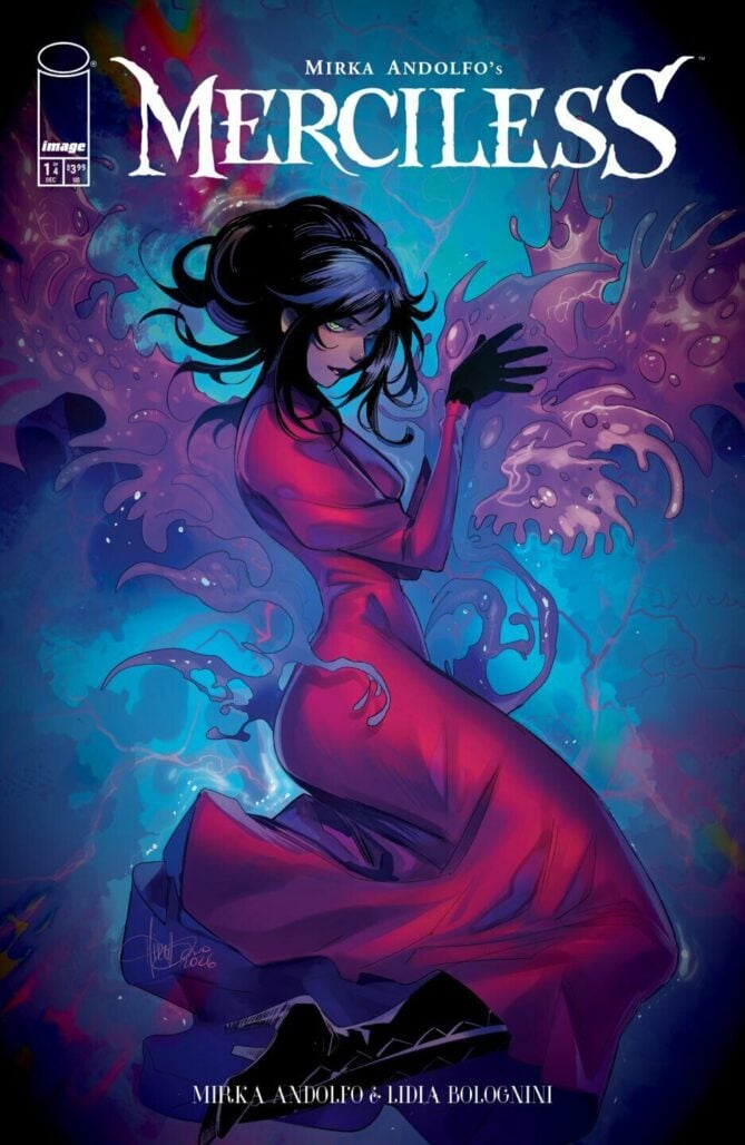 Mirka Andolfo's Merciless #1 cover A by Andolfo and Lidia Bolognini