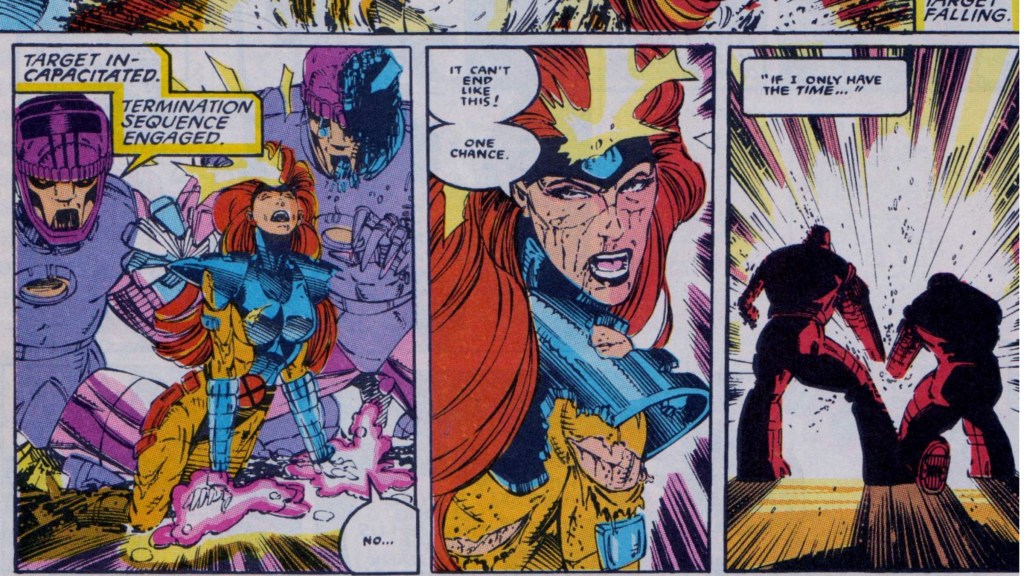 Sentinels killing Jean Grey