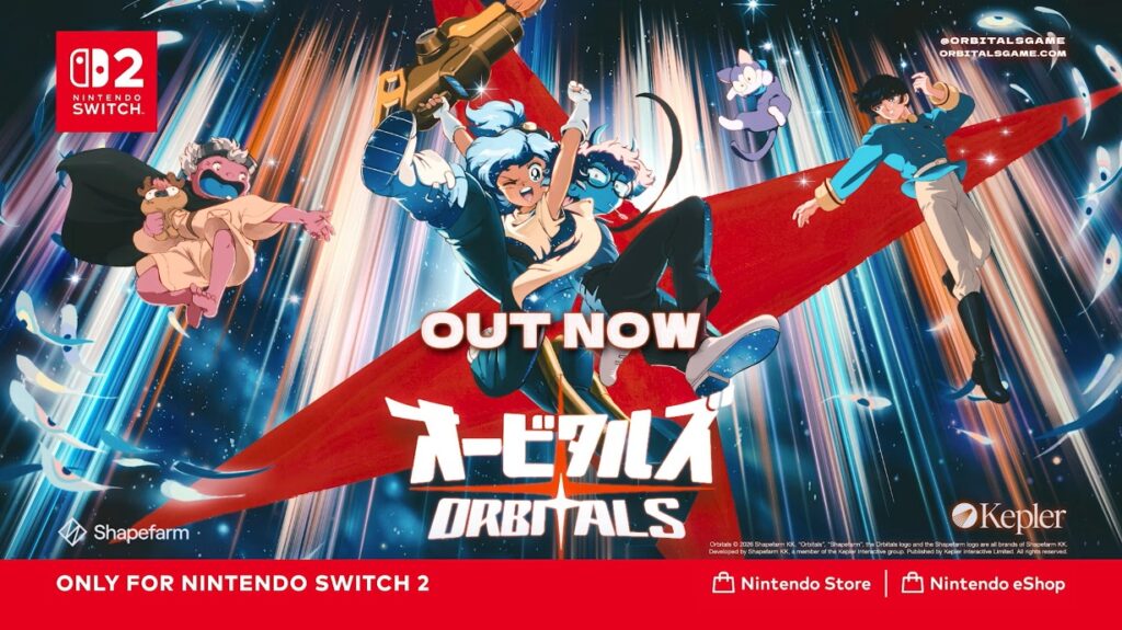 Orbitals launch trailer – retro anime-inspired co-op game releases exclusives on Nintendo Switch 2