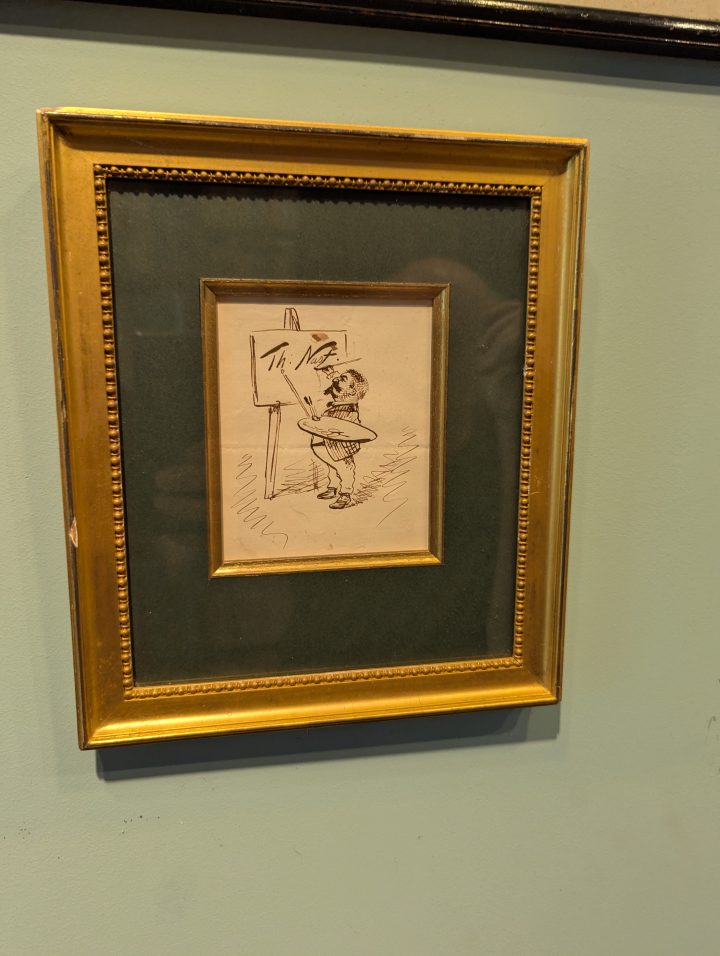An incredible piece from Warren's collection - an original illustration by Thomas Nast