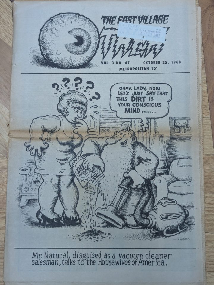 The East Village Other, October 25, 1968. With classic art by Robert Crumb.
