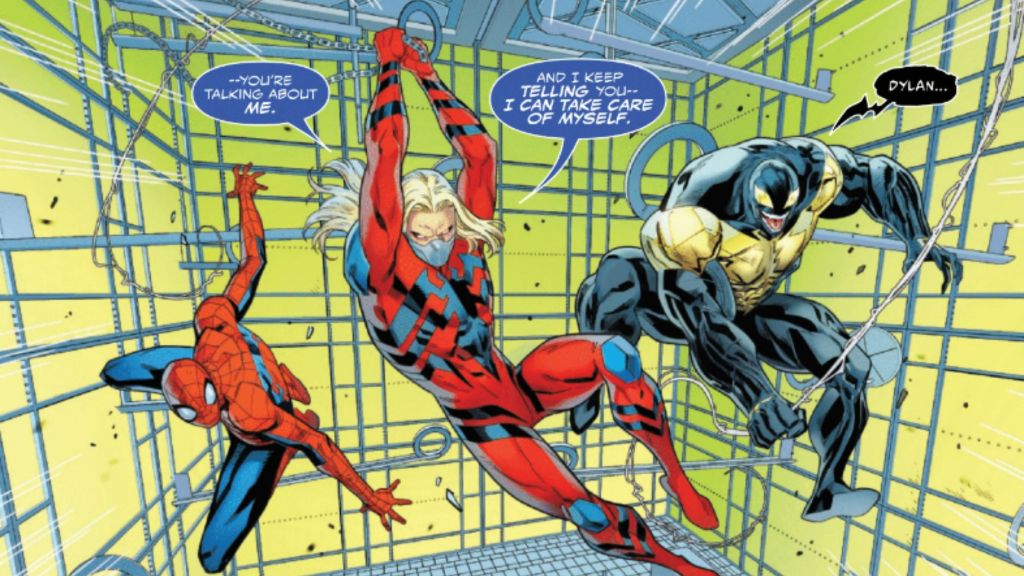 Spider-Man, Venom, and Dylan Brock