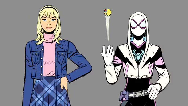Gwen Stacy and Spider-Gwen in Your Friendly Neighborhood Spider-Man Season 2.