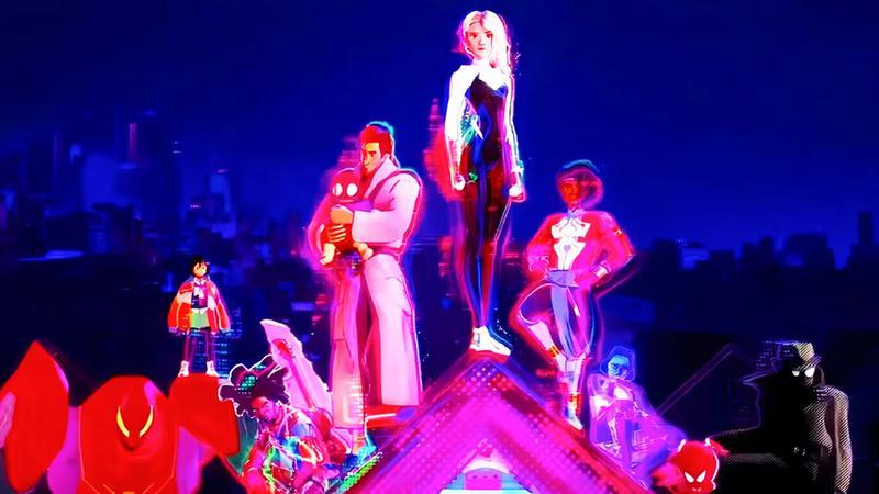 Gwen Stacy team in Across the Spider-Verse ending.