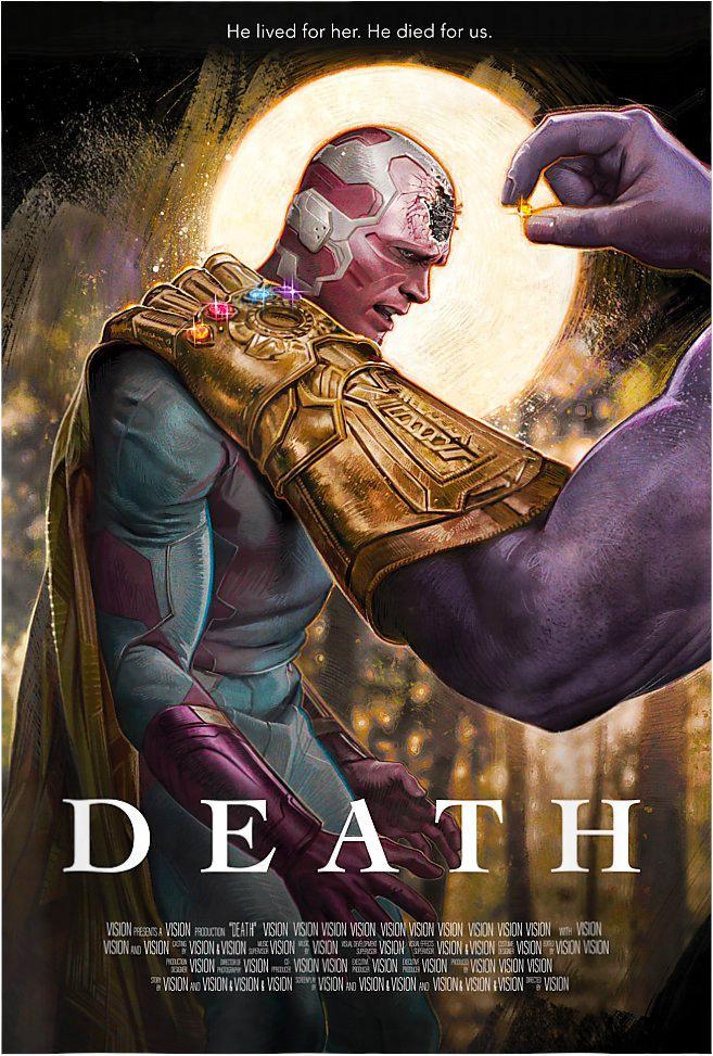 VisionQuest poster recreates Vision's death scene.