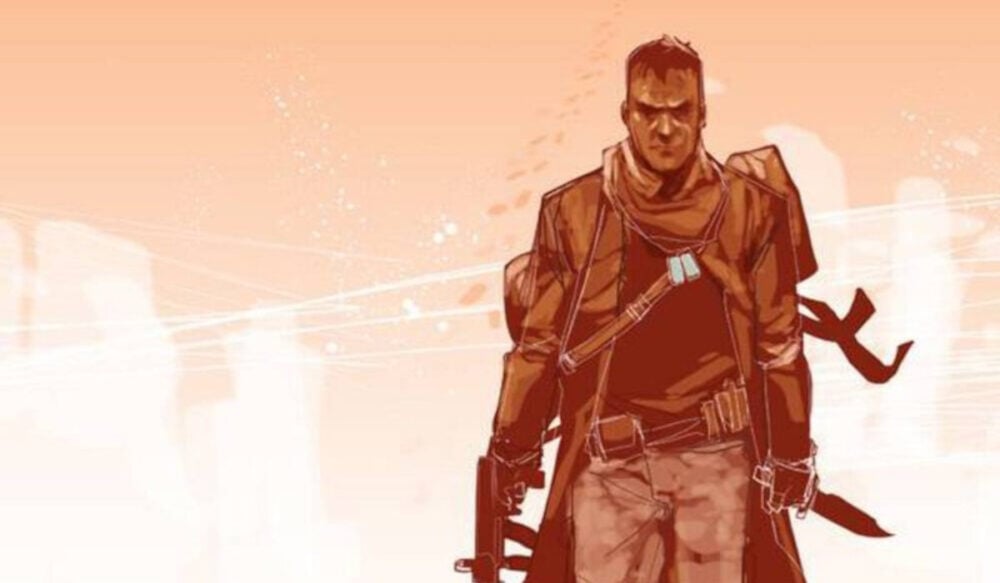 Detail of The Infinite Horizon's trade paperback cover, by Phil Noto