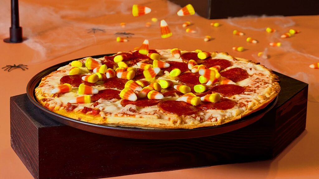 Tombstone Pizza Offers Up a Special Candy Corn Pizza For Halloween Tombstone Pizza Offers Up a Special Candy Corn Pizza For Halloween