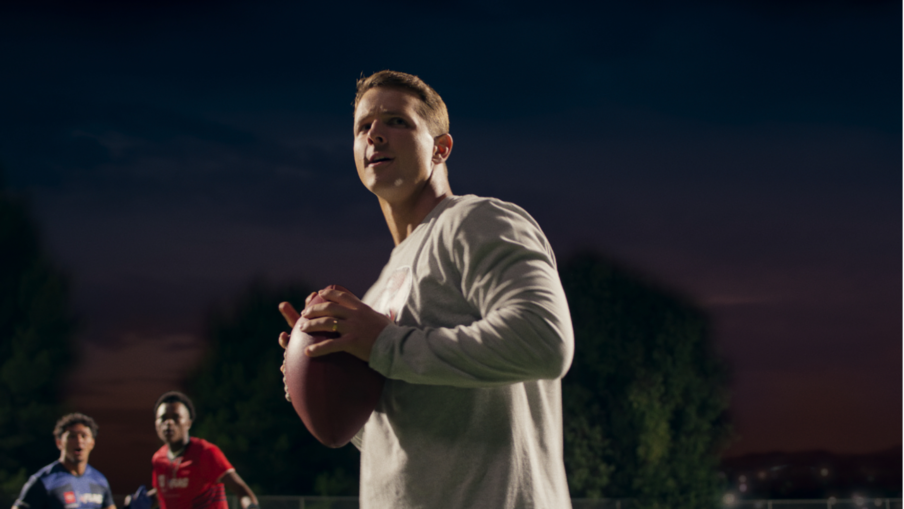 Toyota NFL campaign visual showing the football creative