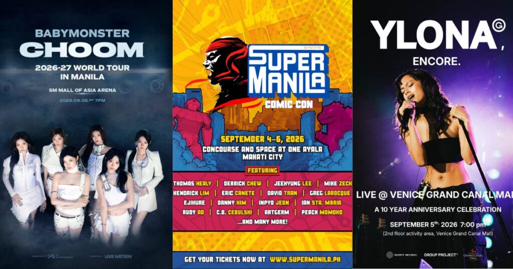 Weekend Hangs: SuperManila Comic Con, BABYMONSTER and Ylona Garcia’s concert, and more to check out this Sept. 4 to 6