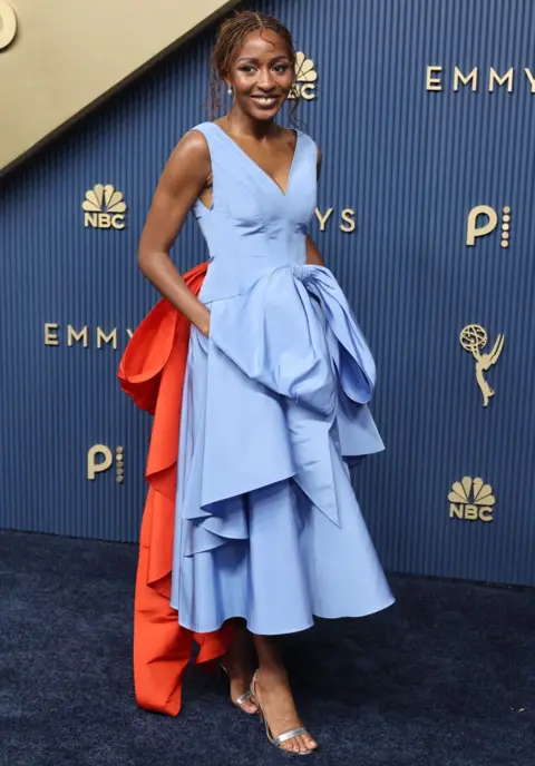 Getty Images Ayo Edebiri arrives to the 78th Primetime Emmy Awards held at the Peacock Theater on September 14, 2026