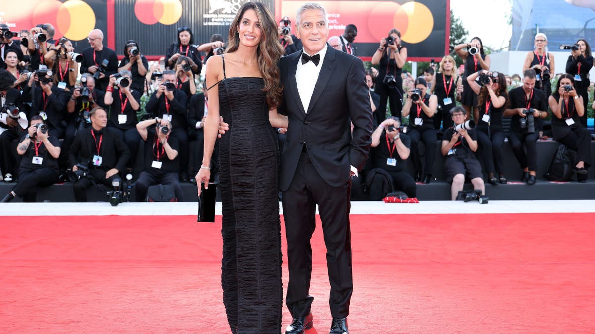 Amal Clooney and George Clooney attend the Ink screening at the Venice International Film Festival.