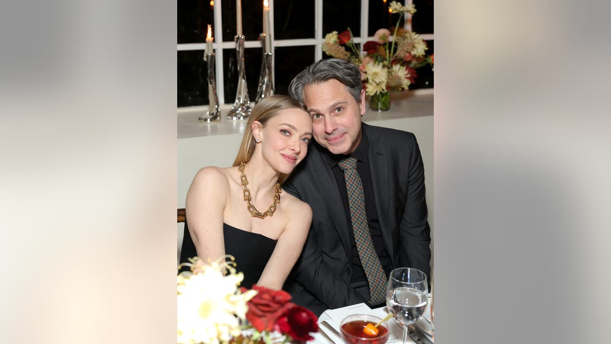 Amanda Seyfried and Thomas Sadoski attend a Tiffany & Co. event at Chateau Marmont.