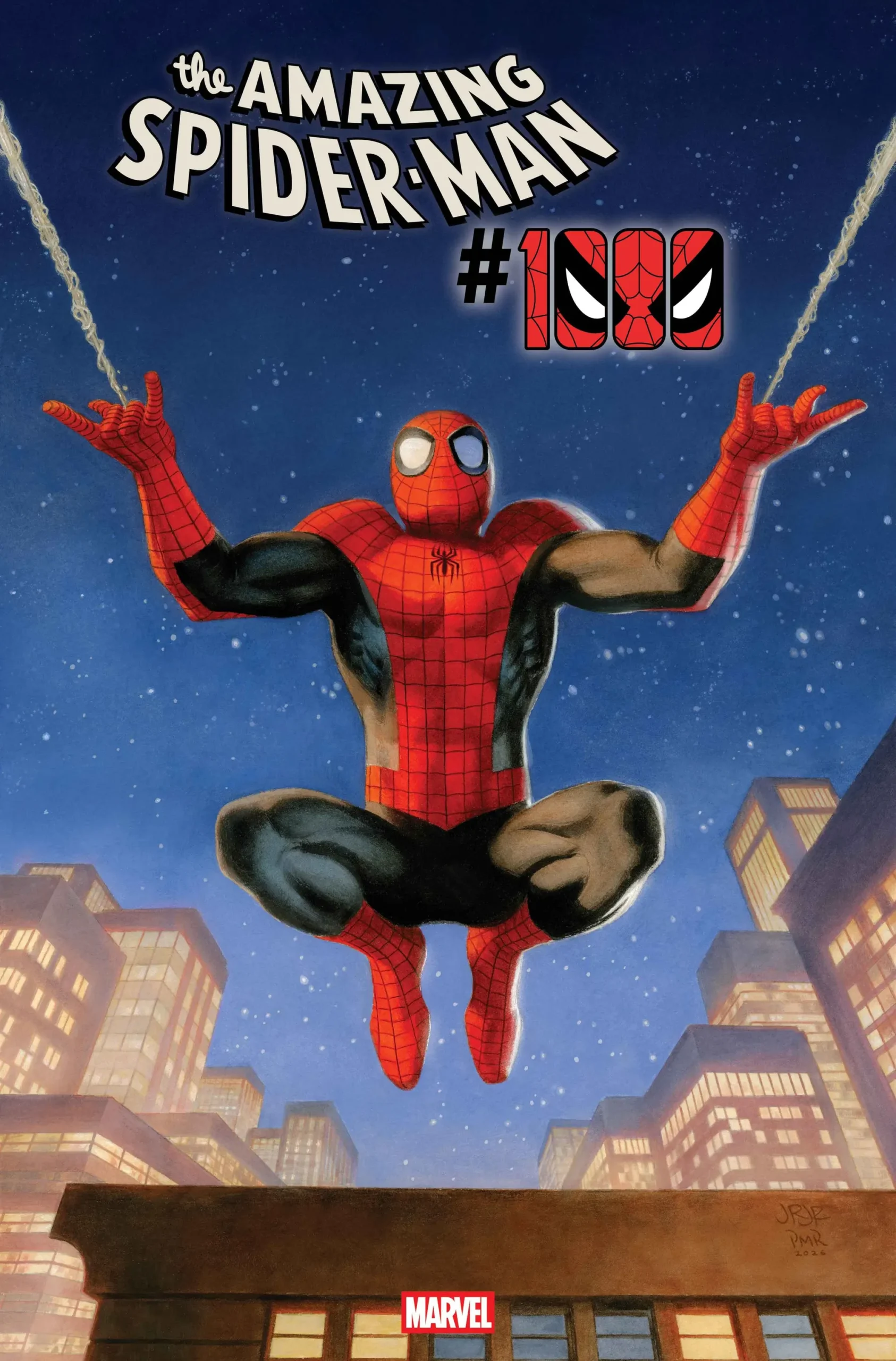 AMAZING SPIDER-MAN #1000 cover by John Romita Jr. & Paolo Rivera