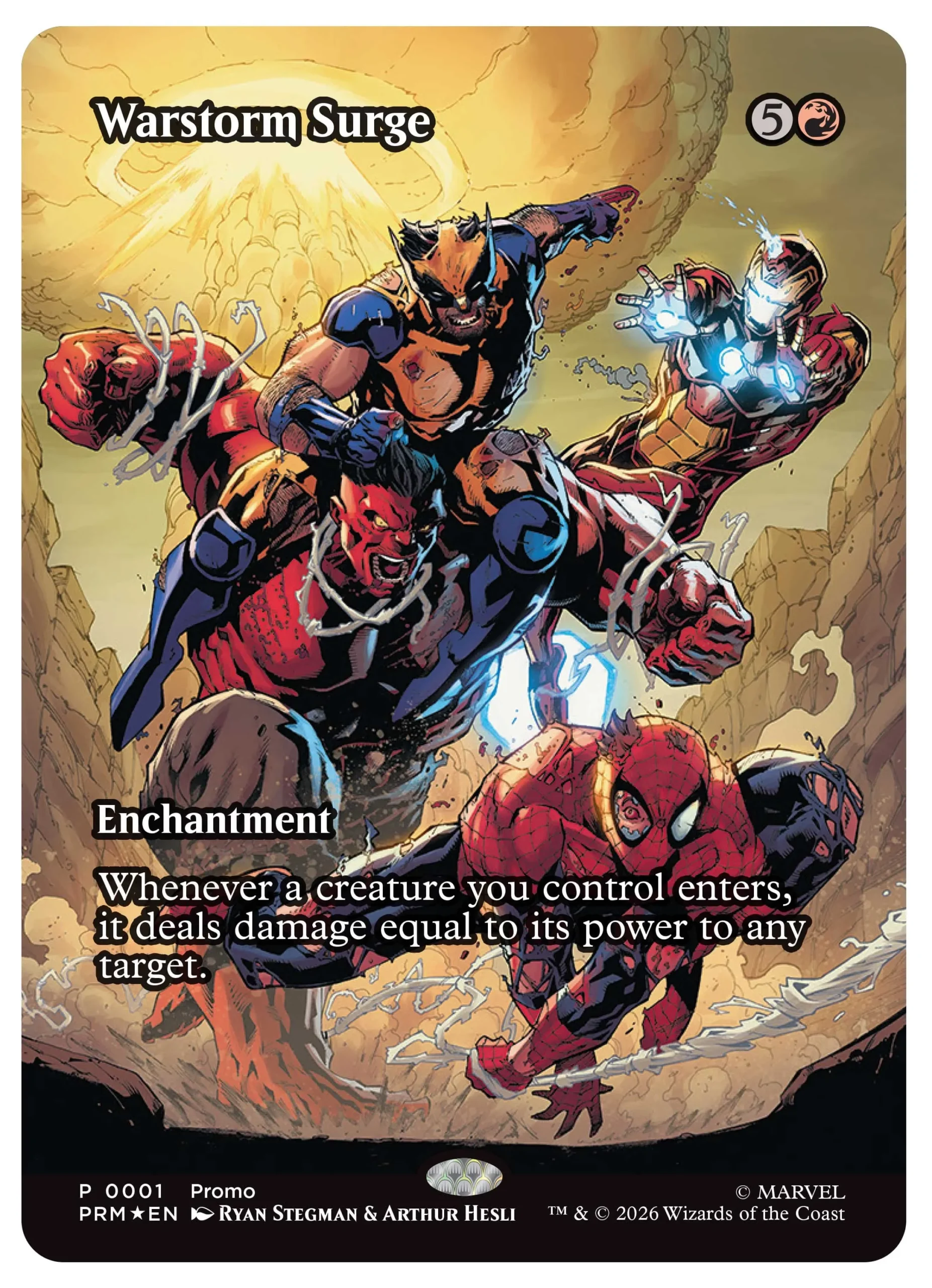 Magic: The Gathering | Marvel Super Heroes "Warstorm Surge" Promo Card
