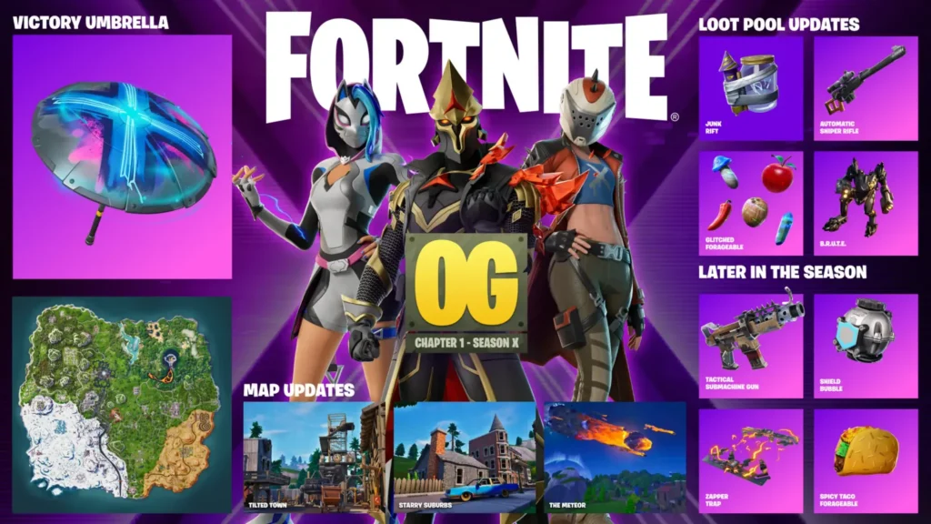 Fortnite OG Season X Is Now Live